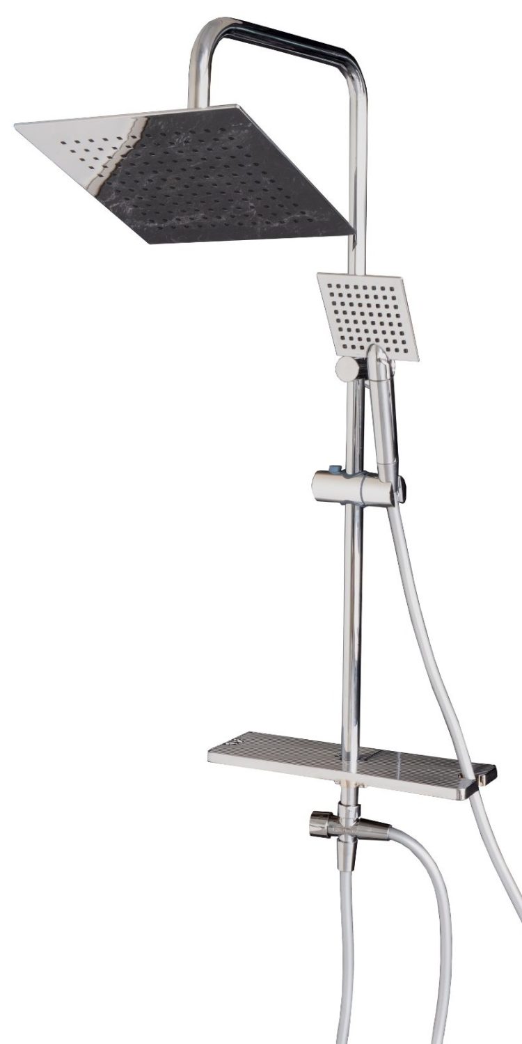 KROM KARE DUŞ SİSTEMİ BÜYÜK SABUNLUKLU