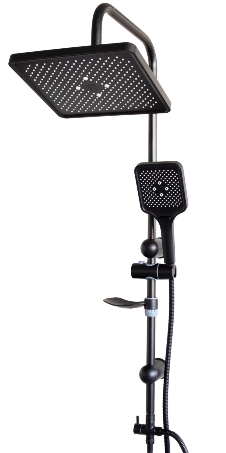 KARE DUŞ SİSTEMİ SIYAH DELUXE