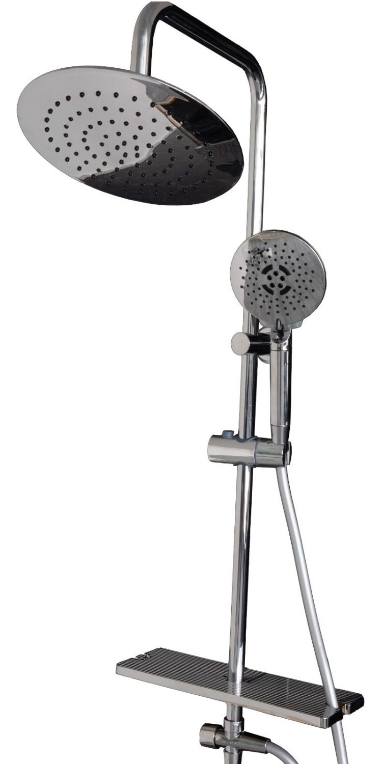 KROM YUVARLAK DUŞ SİSTEMİ BÜYÜK SABUNLUKLU